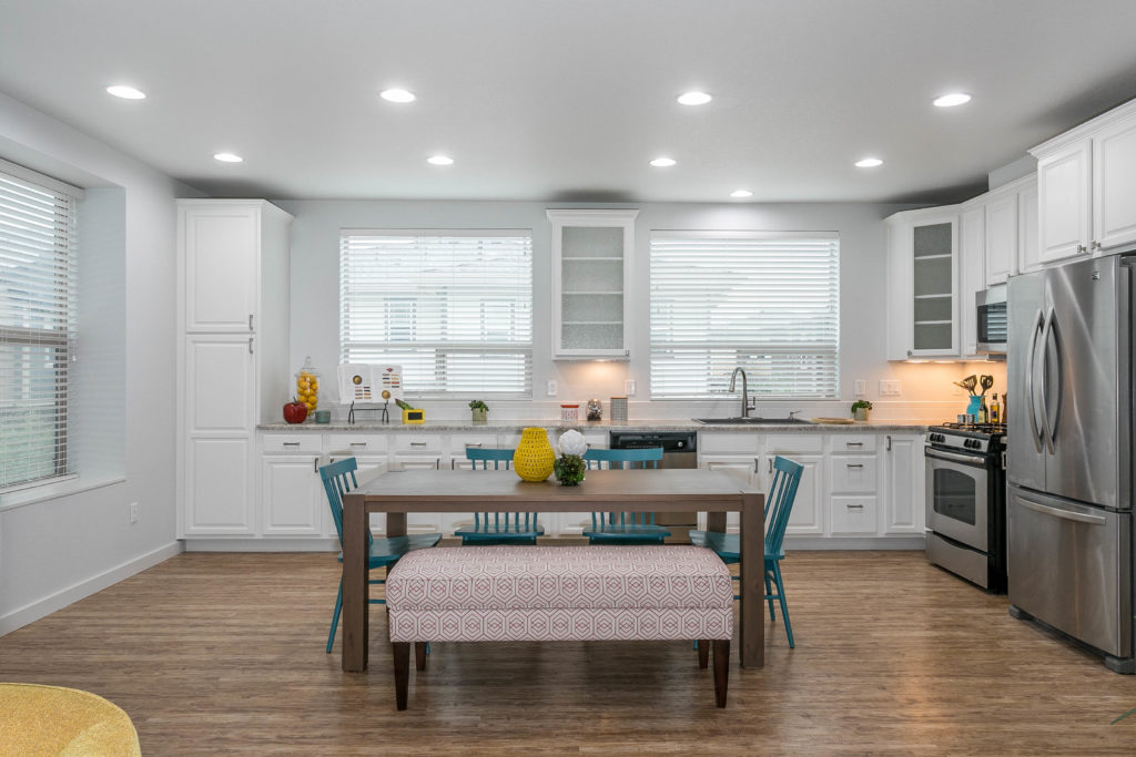 Stapleton Real Estate Kitchen Dining Room Staged